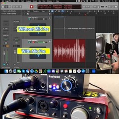 Microphone Preamp with 75db Gain and 48V Phantom Power for Dynamic Mics