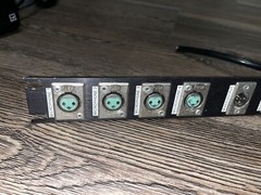 1RU Custom Broadcast Interface Panel w/ Switchcraft XLR A Power 1 U 1 RU