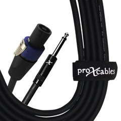 ProX XC-SQ100 100FT SpeakOn to 1/4″ TS-M 12 AWG Speaker Cable
