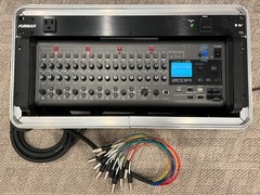Zoom LiveTrak L-20R w/ 16-Ch XLR Splitter, Rolling Rack, & Power Conditioner