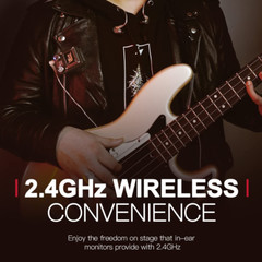 U4R4 Wireless In-Ear Monitor System Set with Transmitter and Four Receivers
