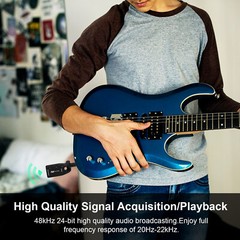 2.4GHZ Wireless Guitar System Rechargeable Lithium Battery Receiver Set for Bass