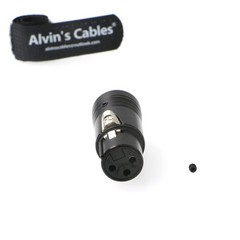 Low-Profile XLR 3 Pin Female Original Connector for Audio Devices Black US-STOCK
