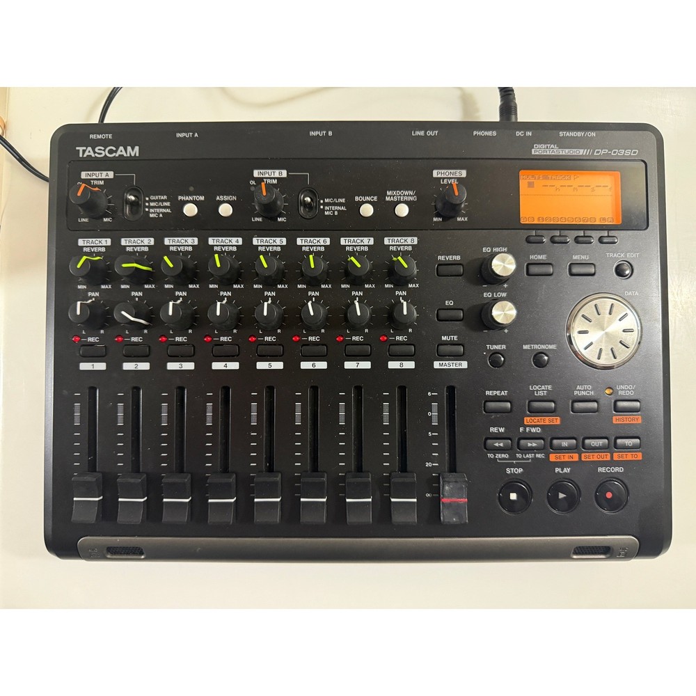 Tascam Digital Portastudio DP-03SD Multi-Track Recorder Black 8-Track