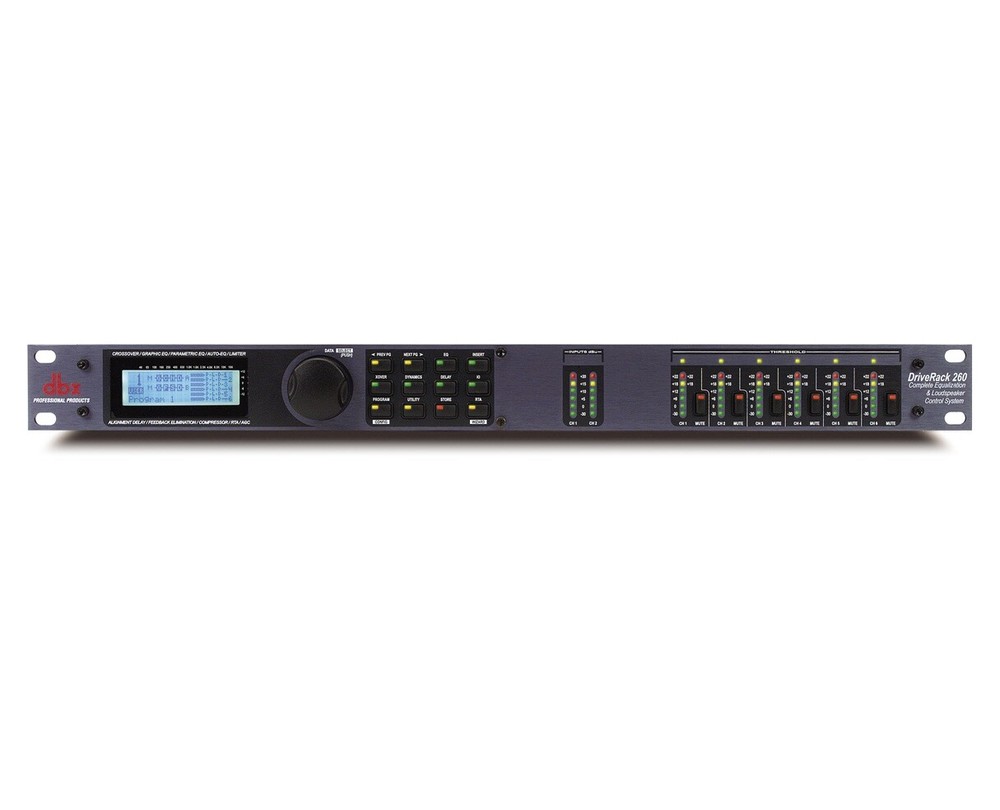 DBX Drive Rack 260 DriveRack 2×6 Speaker Management Processor PROAUDIOSTAR
