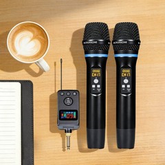 2 PCS Rechargeable LED Digital Display Handheld Microphone With Bluetooth