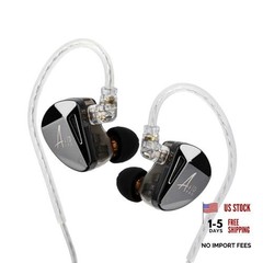 KZ AS10 PRO 5BA in-Ear Monitor, HiFi Earphones with Mirror Polygon without Mic