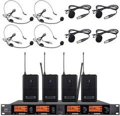 Frequency B Wireless Microphone System 4 Channel #1692K R8