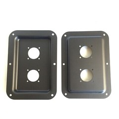2 Large Blank Speaker Metal Jack Plate For Large SpeakOn NL8MPR NL4MPR 178x127mm