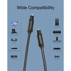 Fiber Optical Digital Audio Cable Toslink SPDIF Gold Cable Lead Coaxial Cord