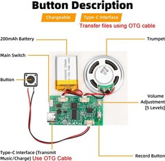 Programmable Sound Recorder Module – DIY Music Voice Recording 1pcs