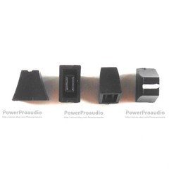 10pcs Black Potentiometer Fader Knob Cap 12mmLx7mmW For Pioneer Mixer Equalizer