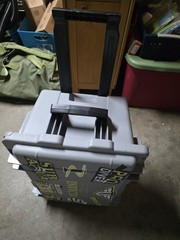 Invicta Gray Hard Rolling Equipment Case w/ Wheels & Carry Handle