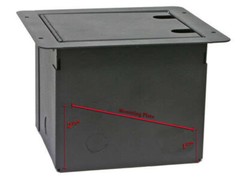 Recessed Stage Floor Box with 6 XLR Female 2 XLR Male Connectors