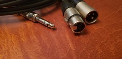 PAIR Pro Co MusicMover 10ft 1/4in TRS Male to XLR Male & XLR Female Cables USA