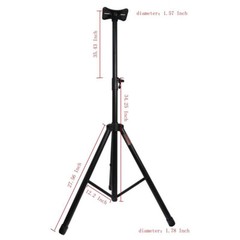 Universal Adjustable Height Tripod Steel Speaker Stand Heavy Duty Mount Holder