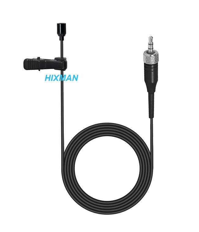 HIXMAN LM2-SR Omni Lavalier Lapel Mic For Sennheiser G2 G3 Wireless System Black