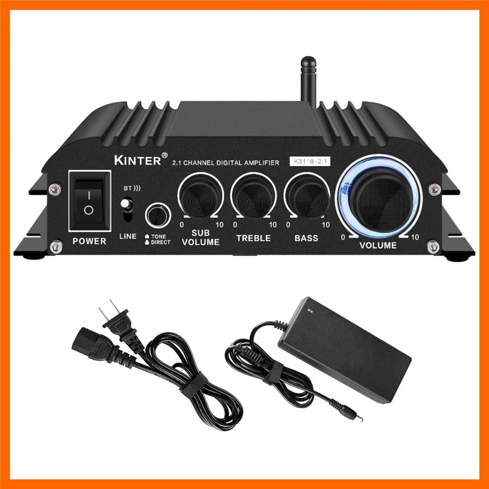 K3118-2.1 Bluetooth 5.0 Stereo Digital Receiver Amplifier 2.1 Channel Mini Hi…