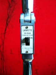 Vintage 1960’s Lafayette 99-45460 dynamic microphone Calrad Lafayette w stand #3