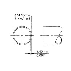 16 Penn Elcom M154306 Heavy-gauge Steel Tube For Cabinets 26″x 1-3/8″ end caps