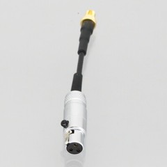Mini-XLR 3Pin TA3F jack to Microdot 3″ audio RF cable for Microphones headphones