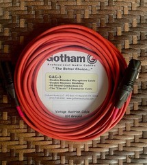 Vintage Gotham GAC-3 Microphone Cable Assembly ( Austrian Cable) – 24 foot (KH)