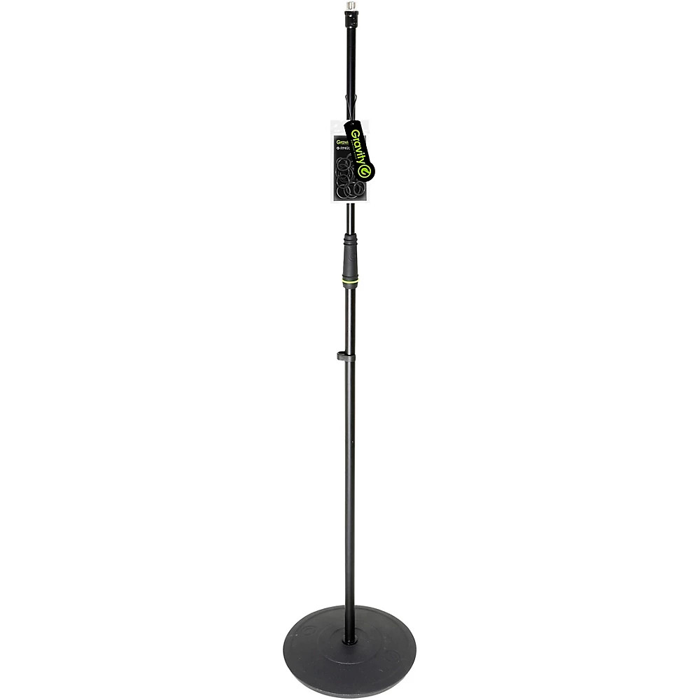 Gravity Stands Microphone Stand With Round Base Black