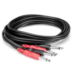 Hosa CPP-202 6-foot Dual 1/4″ TS Male Stereo Cable 6ft 6-feet Cord CPP202