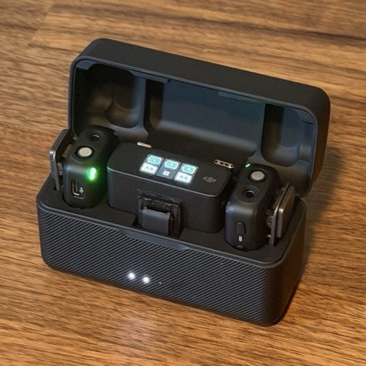 DJI Mic Wireless Microphone System w/ Charging Case, Receiver, 2 Transmitters