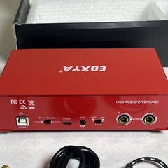 EBXYA 2×2 USB Audio Interface for Recording, Streaming Podcasting 24 Bit 192KHZ