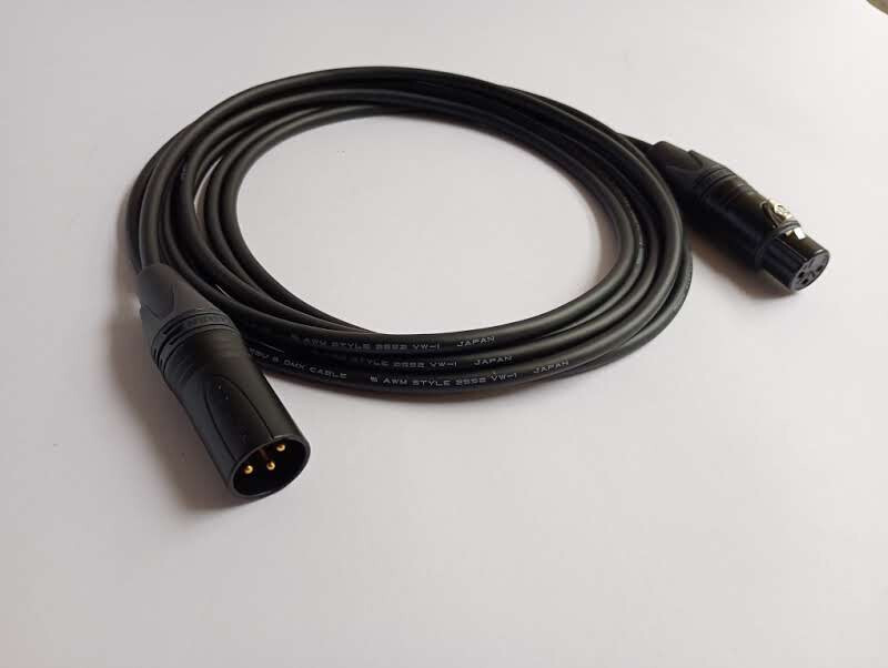 ESH AUDIO – 110 Ohm Digital XLR Cable – 3 pin – MOGAMI 3080 – AES/EBU – DMX