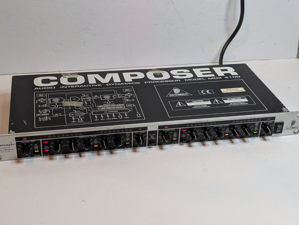 Behringer Composer Audio Interactive Dynamics Processor Model MDX 2100, UNTESTED