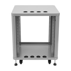 Grey 12U 19.8*22.4*23.6 in Carbon Steel Network & Stereo Rack For Nightclubs