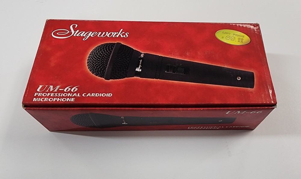 Stageworks UM66 Neodymium Unidirectional Mic Microphone Professional NIB