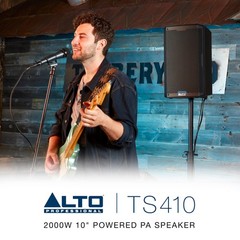 Alto Professional TS410 – 2000W 10″ Powered PA Speaker with 3 Channel Mixer, …