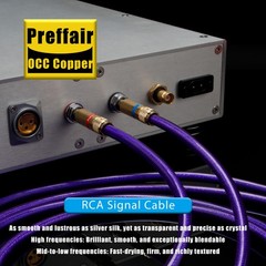 High Purity OCC Copper Cable Gold Plated RCA Plugs Universal Audio Connection