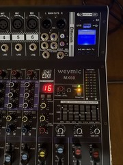 Mixer MX-60 Professional 6-Channel) for Recording DJ Stage