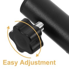 Black Metal Mic Stand Thread Adapter Screw for Secure Microphone Boom Arm Mount