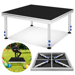 Portable Stage Platform 4x4ft Height Adj 24-40″1650lb Modular Riser For DJ Event