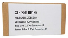 DIY Make Your Own Custom Length XLR Cable Kit 250 Ft Of 28 AWG Balanced XLR C