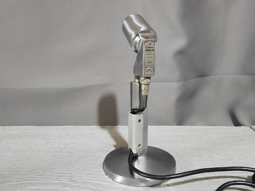 ELECTRO VOICE 638 DYNAMIC DESK Ham Radio Microphone w/ Switchcraft Jack Plug