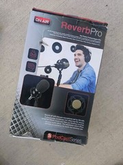Tzumi PodCast Series Reverb Pro Condenser Microphone Shock Mount W/Pro Stand