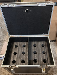 OSP 12-Slot Space Microphone Road Flight Tour Travel Mics Case