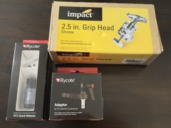 Rycote PCS Quick Release, Adapter For PCS Boom And Impact 2.5’ Grip Head Bundle