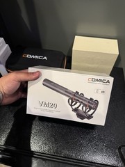 Comica VM20 Shotgun Microphone Super Cardioid Camera-Mount USB-C OLED Filter