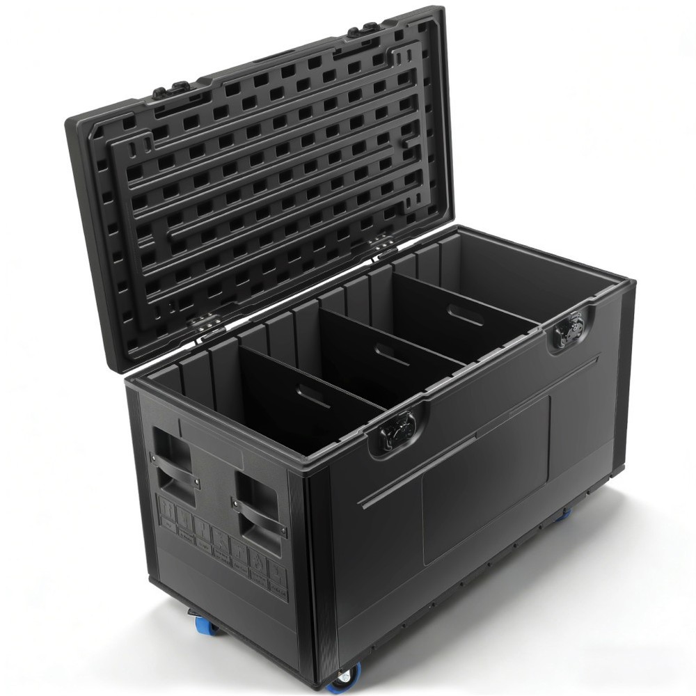1-4X Waterproof Road Trunk Case Flight Case 1102 lb ATA Road Case 44″x22″x25″