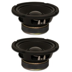 2 Goldwood Sound GW-6024 Rubber Surround 6.5″ Woofers 170W each 4ohm Speakers
