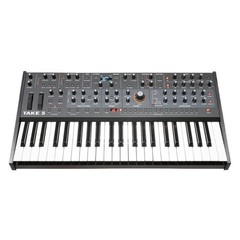 Sequential Take 5 Polyphonic 5 Voice Black Analog Synthesizer with 44 Keys