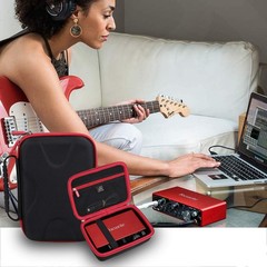 Aproca Case Compatible with Focusrite Scarlett 2i2 4th Gen USB 2i2, black