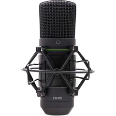 Mackie EM-Series, Large-Diaphragm Condenser Microphone (EM-91C) XLR, Black